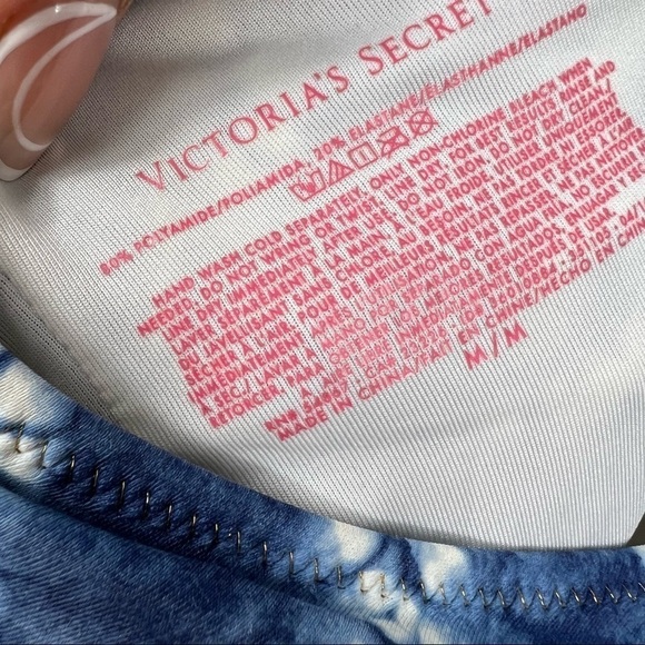 Victoria's Secret Swim Halter Top One Piece Tie Dye Swimsuit - Picture 8 of 10